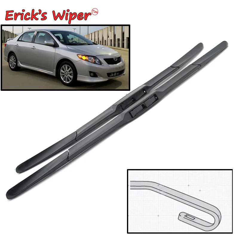 Erick\'s Wiper LHD Front Hybrid Wiper Blades For Toyota Corolla E140 E150 2007 - 2012 Windshield Windscreen Window Brush 26\