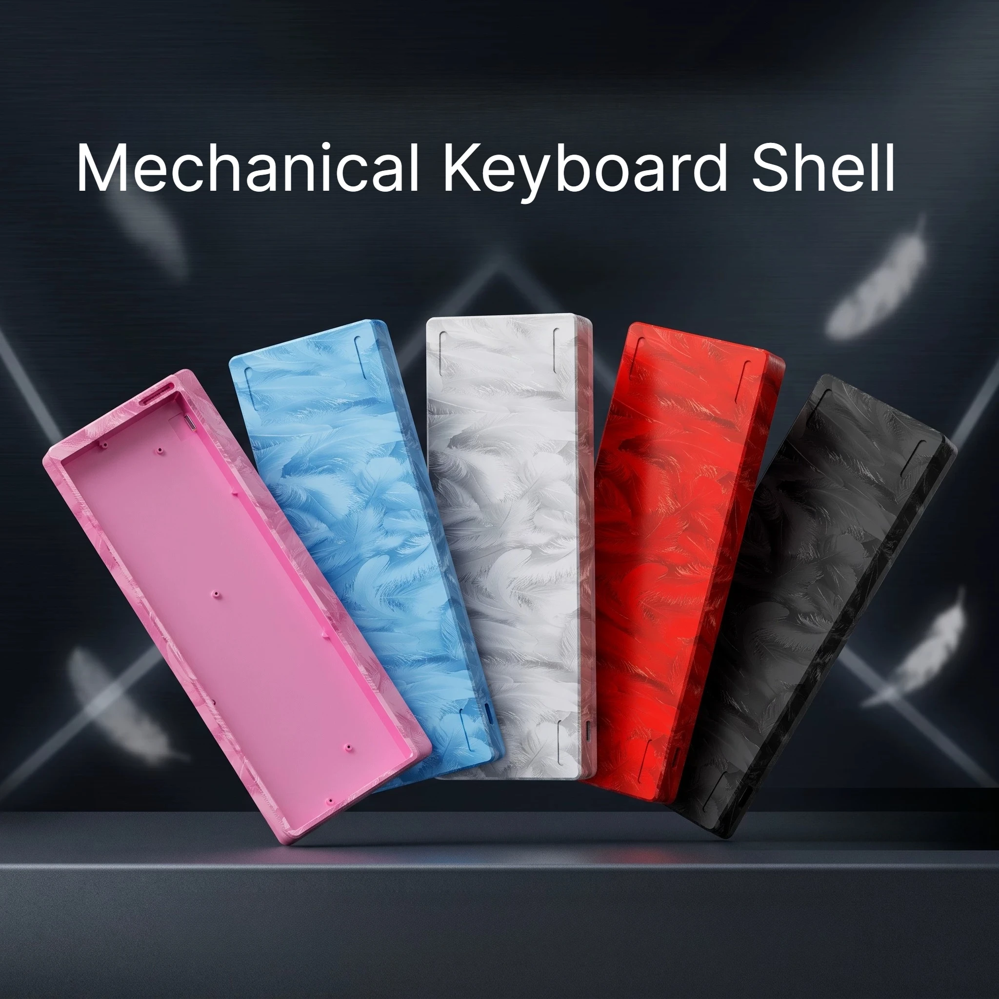 60% Mechanical Keyboard Feather Shell Customized Aluminum Alloy Housing for Wooting60HE EV63 GH60 MAD60 Keyboard Accessories