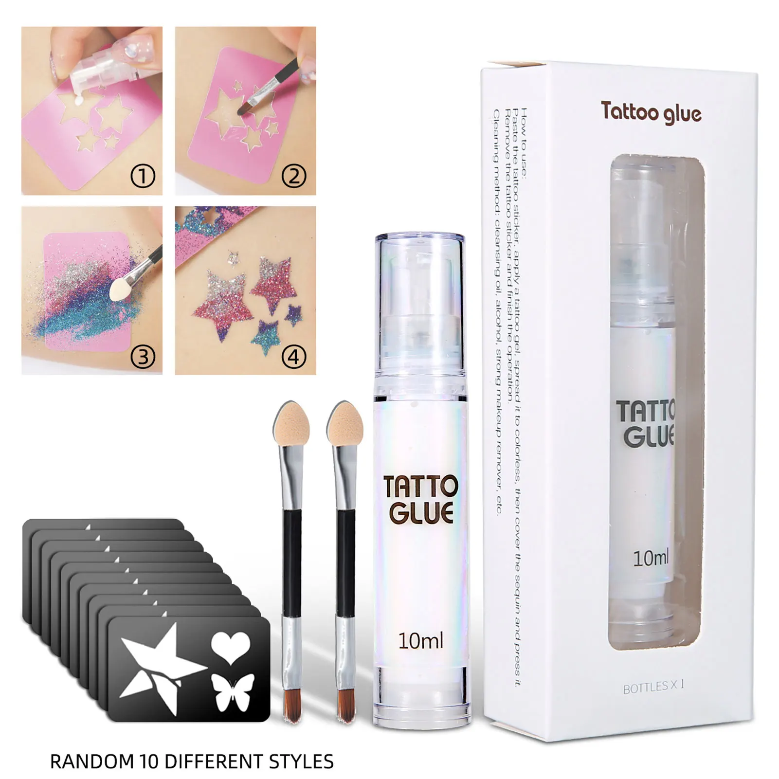 NEW Tattoo Glue Eye Glitter Primer Gel Sequined Primer Makeup Cream Waterproof Sequin Glitter Eyeshadow Glue Korean Cosmetics