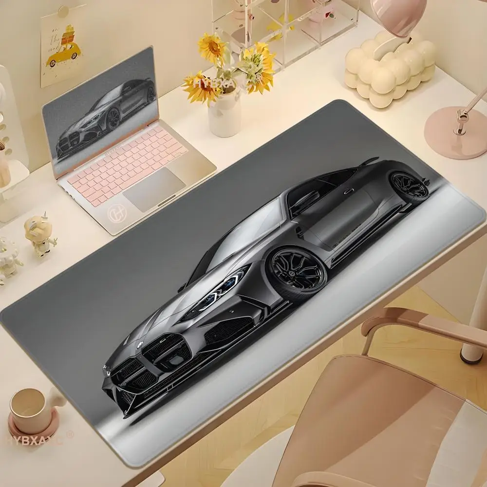 

HYBXAXC Gaming Mousepads Cool sports car Mouse Mat Big Desk Pads Non-Slip Rubber Mouse Pad Keyboard Mats Stitched