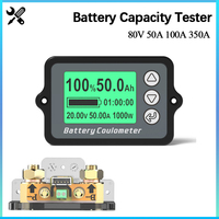 TK15 Battery Coulometer 80V 350A LiFePO4 Capacity Tester Electric Vehicle Power Indicator LCD Portable Lithium Battery Monitor
