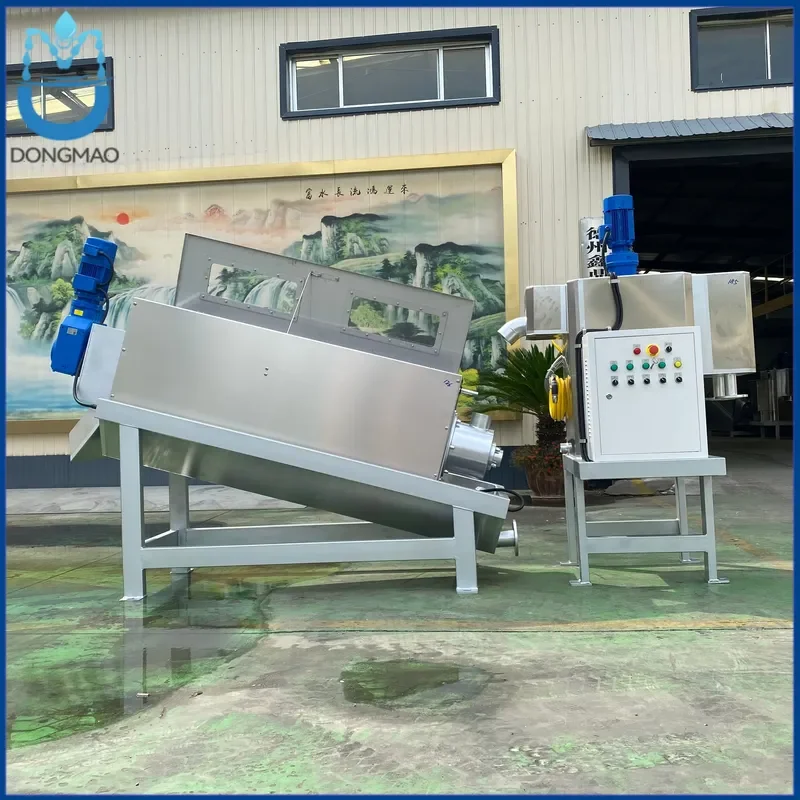 Stacked Volute Screw Press Sludge Dewatering Machine for Food Processing Dairy Yogurt Milk Cheese Ice Cream Wastewater