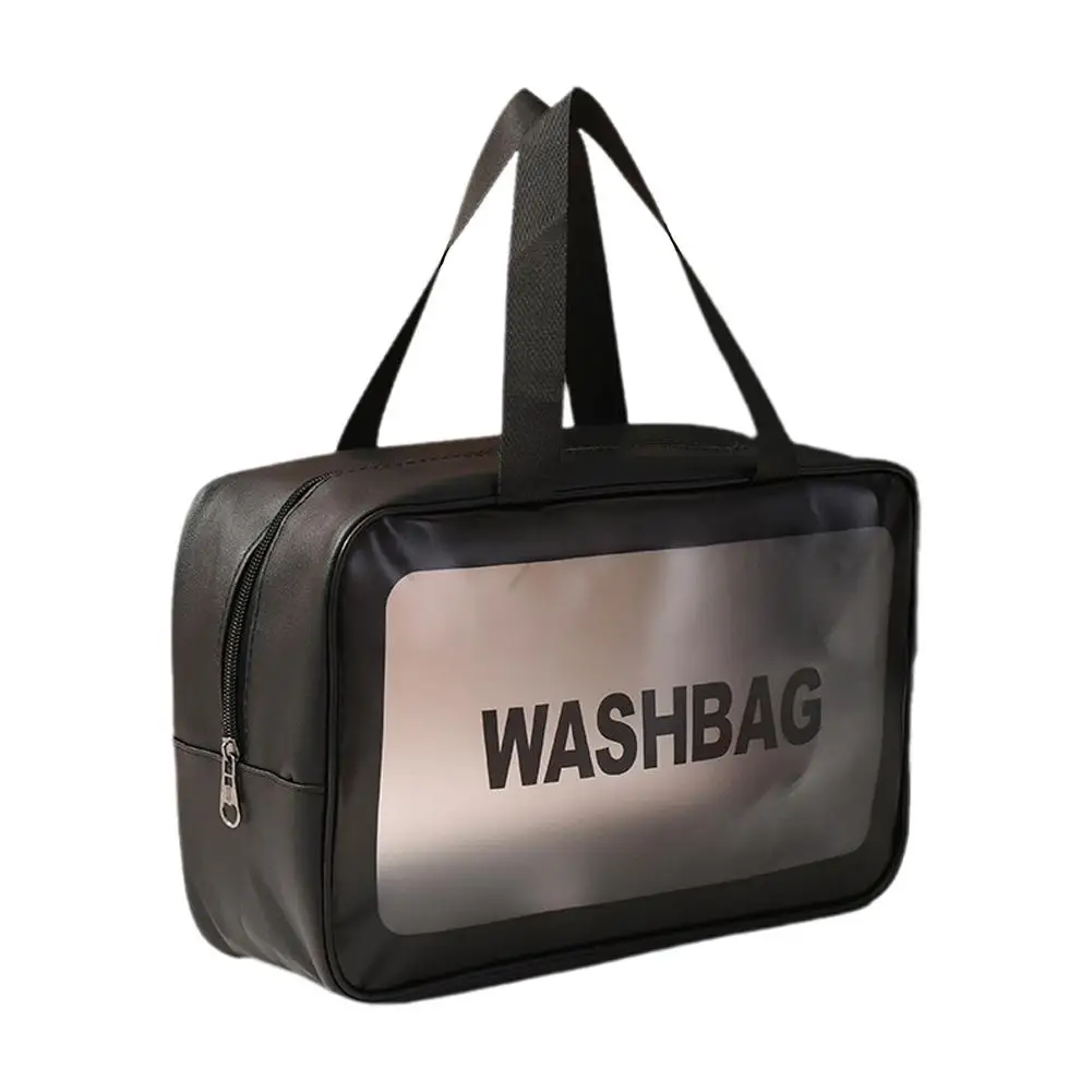 Transparent Makeup Bag Toilet Bag Cosmetic Storage Bag Wind Waterproof Portable Large Capacity For Female Travele Q1q4