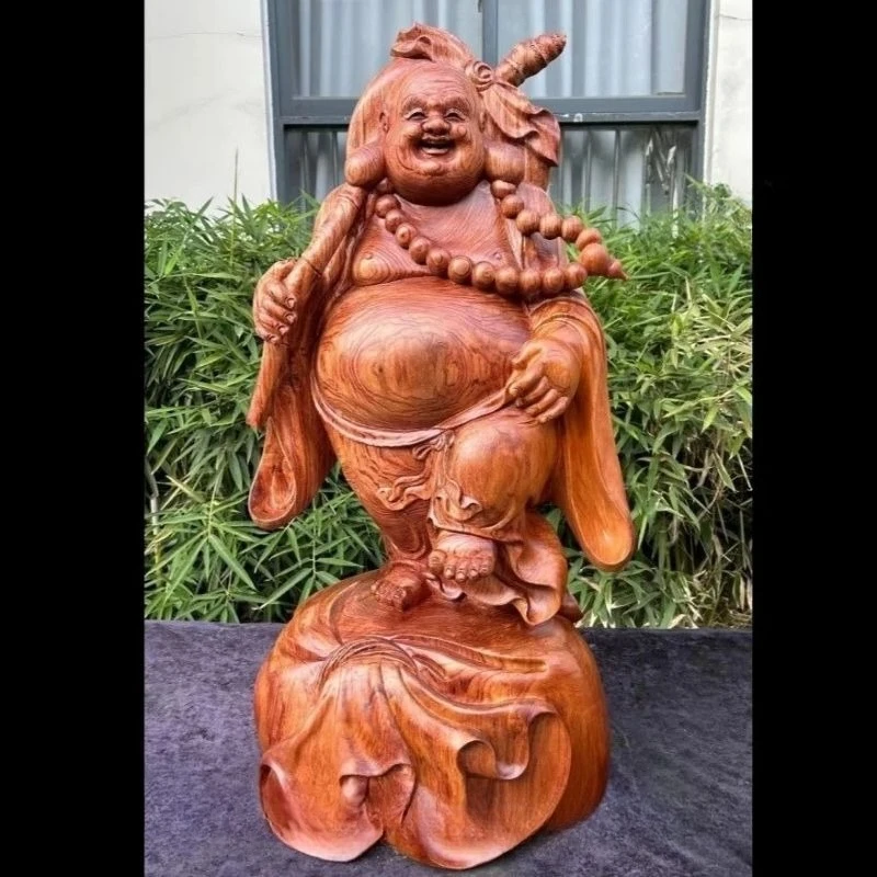 مايتريا بوذا زخرفة المنزل الجذر نحت مدخل غرفة المعيشة زخرفة #6