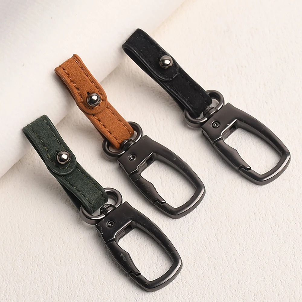 Handmade Genuine Leather Keyring DIY Car Keychain Key Holder Keys Organizer High Quality Charms Keychain Accessories