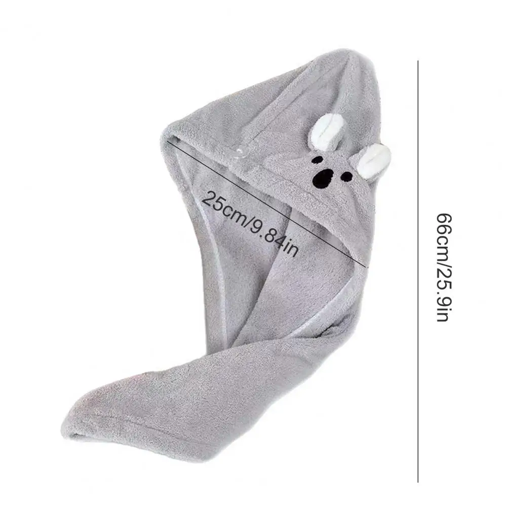 Damage Free Hair Drying Wrap Microfiber Hair Towel Microfiber Hair Drying Towel Wrap with Button Absorbent Quick-dry for Women