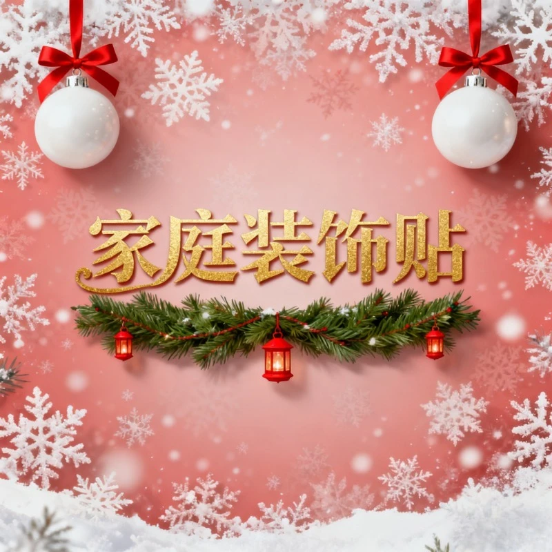 Christmas Tree Static Cling Sticker Double Sided Visible for Coffee Store Home Wall and Window Festival Decoration Posters