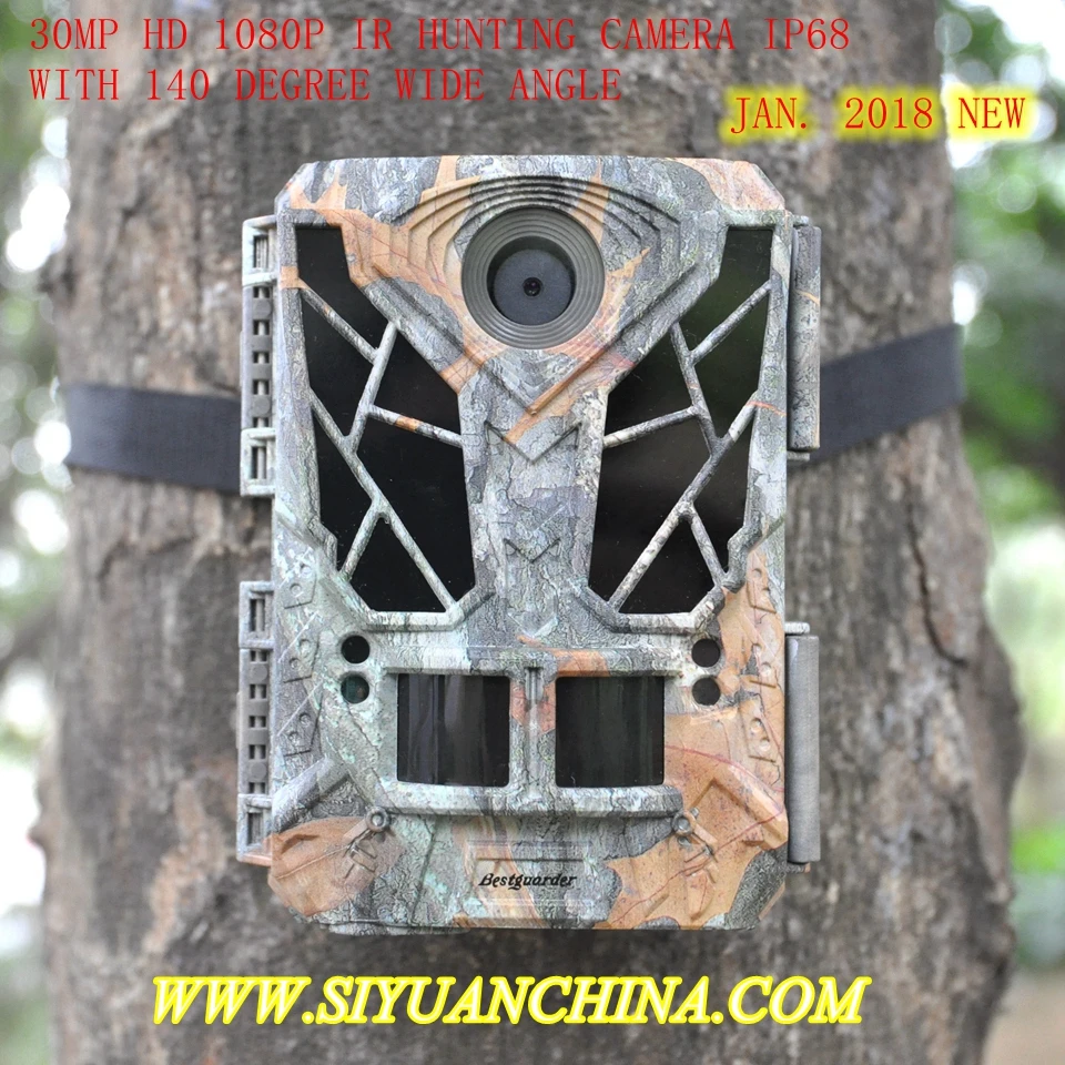 Bestguarder 30MP HD 1080P IR Hunting Game Trail Scouting  Wildlife  IP68 waterproof with long detection