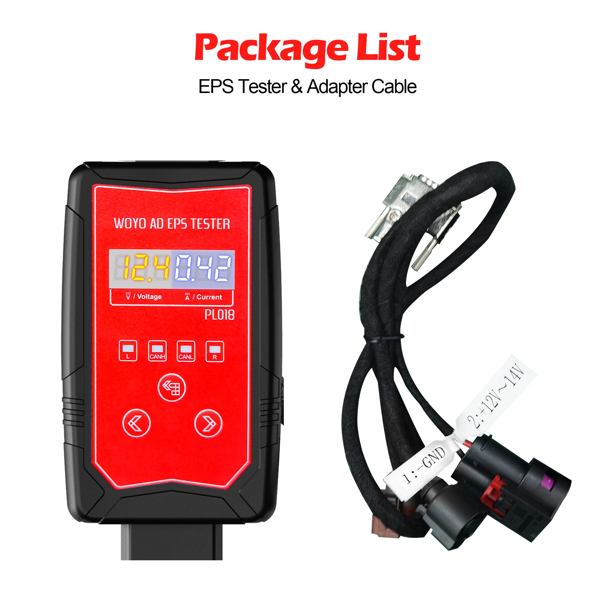 WOYO PL018 Car Vehicle Wheel Steering Motor EPS Tester For Audi A4 A5 A6 Q5 Q7 Series Tester Simulate Torque Sensor