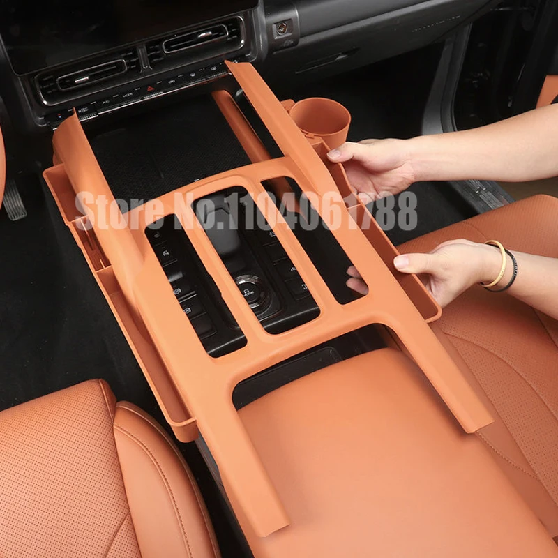 Silicone Center Console Storage For Great Wall Haval H9 2024 2025 Sleeve Gear Cover Interior Upgrade