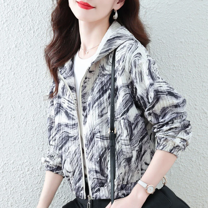 Xiaoxiangfeng-Veste courte et fine pour femme, haut taille haute, veste de baseball, printemps, automne, nouveau, 2024