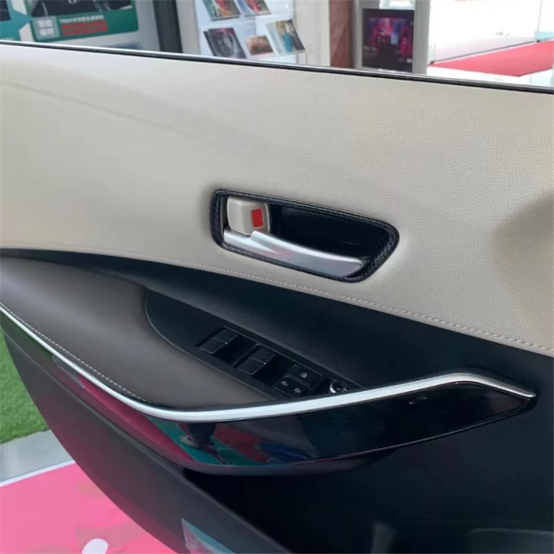 WELKINRY For Toyota Corolla Altis Sedan E210 12th Generation 2019-2025 Inner Car Door Cup Bowl Handle Cover Trim