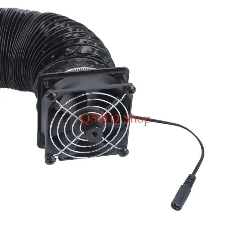 Q5WD Car Air Conditioning Vents Extender with Airflows Fan for Vehicles Passenger