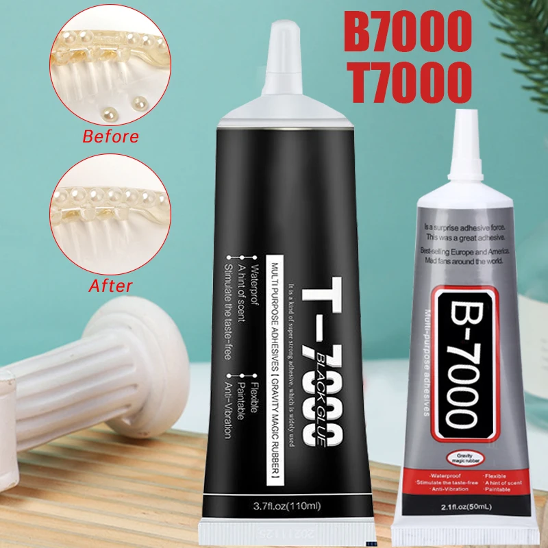 

B7000 T7000 Glue Clear Contact Phone Repair Adhesive Universal Glass Plastic DIY Multipurpose Glue With Precision Applicator Tip