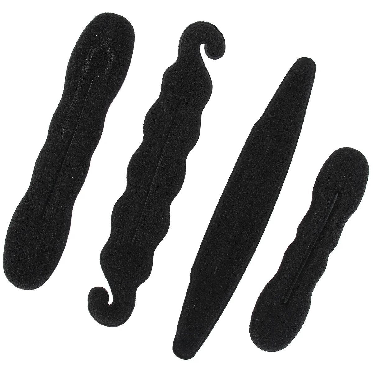 

4pcs Sponge Ponytail Bun Tie Spong Hair Styling Tool 2 Large and 2 Small donut bun maker