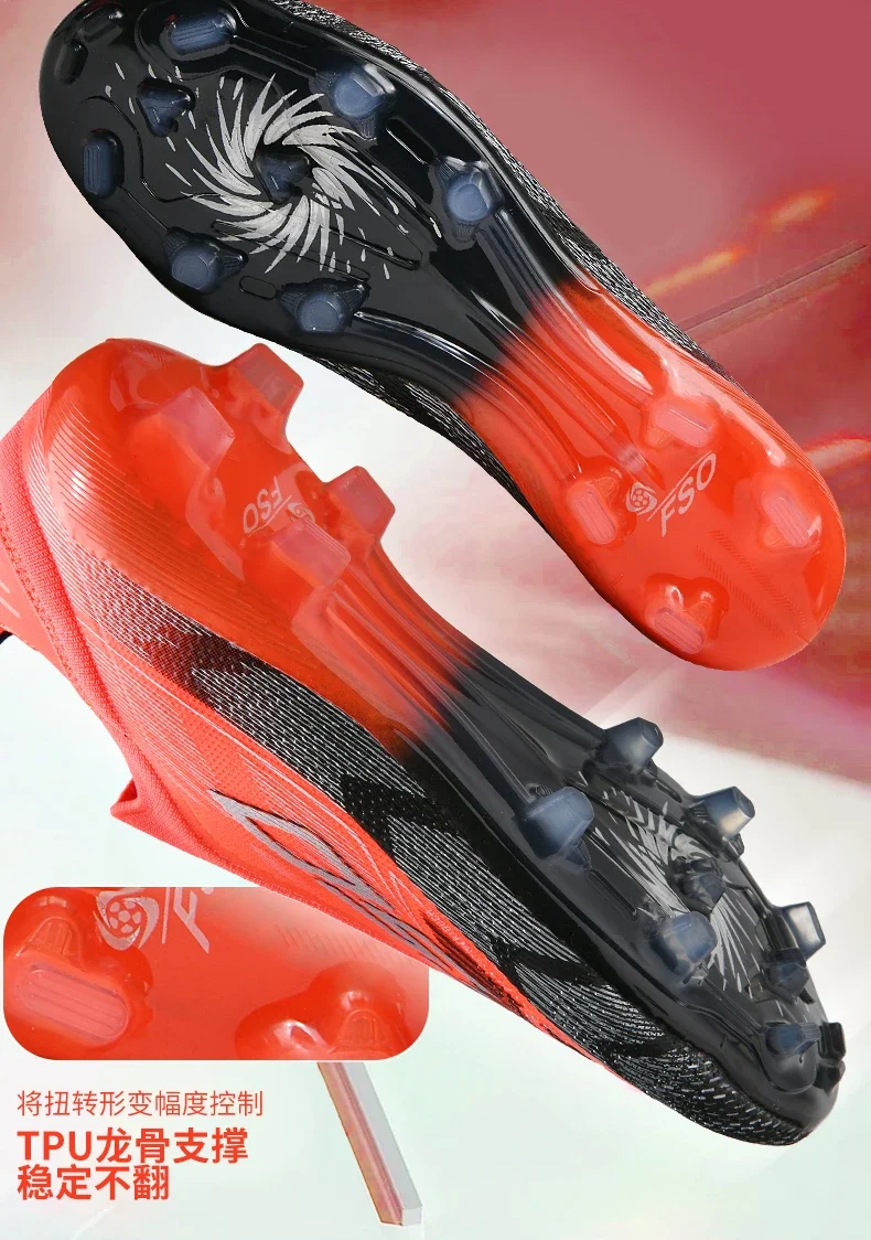 Herren Original Fußballschuhe Hochwertige Atmungsaktive Ultraleichte Profi-Fußballschuhe für Spielfeld und Training – Detail 10