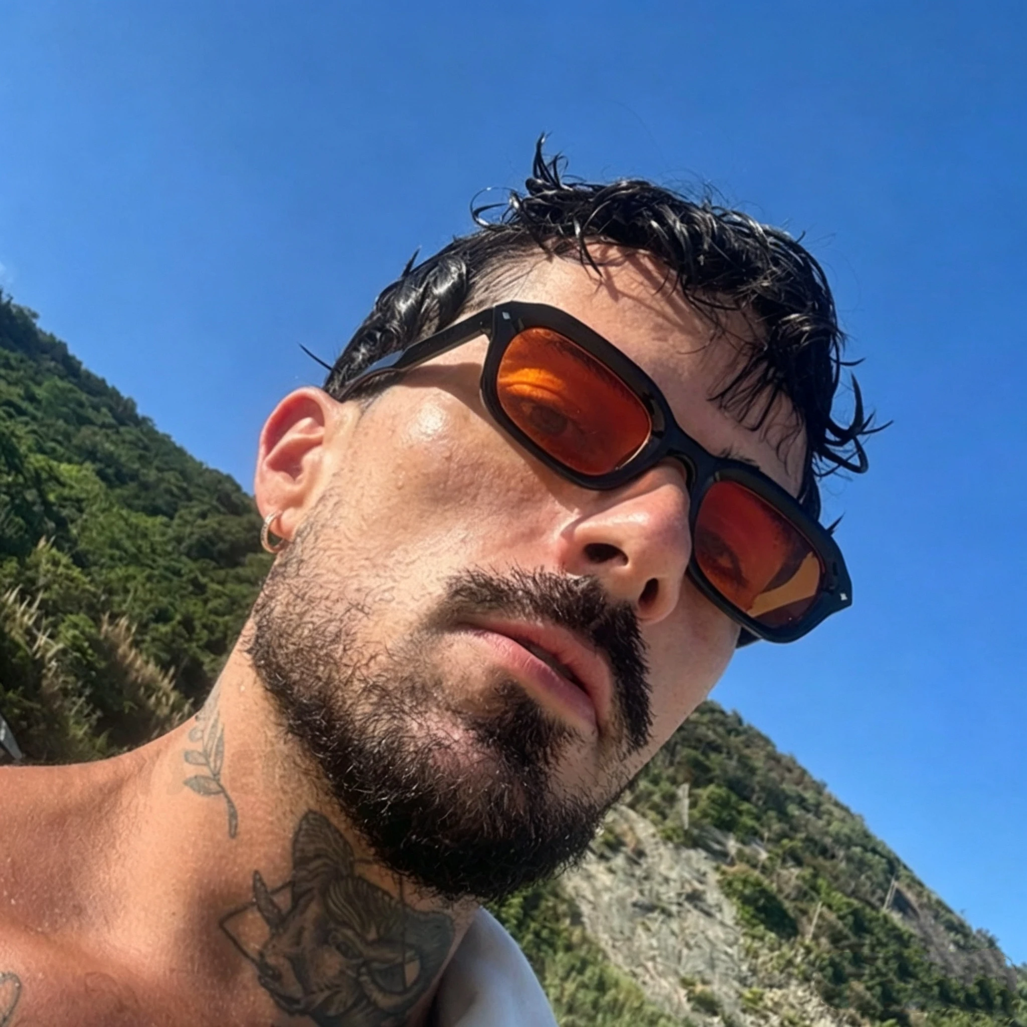 Nouvelles Lunettes de Soleil Carrées Vintage Femme Rétro Orange Miroir Verres Dégradés Marque Designer Oculos De Sol