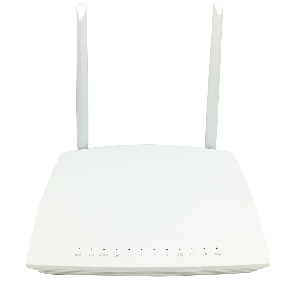 

XPON ONU двухдиапазонный WiFi 4GE + 2,4G /5G AC WIFI беспроводной Ont маршрутизатор английская версия оптического волокна