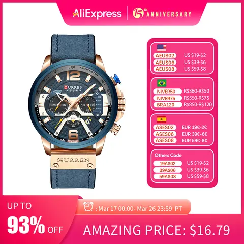 Men Sport Watch Curren