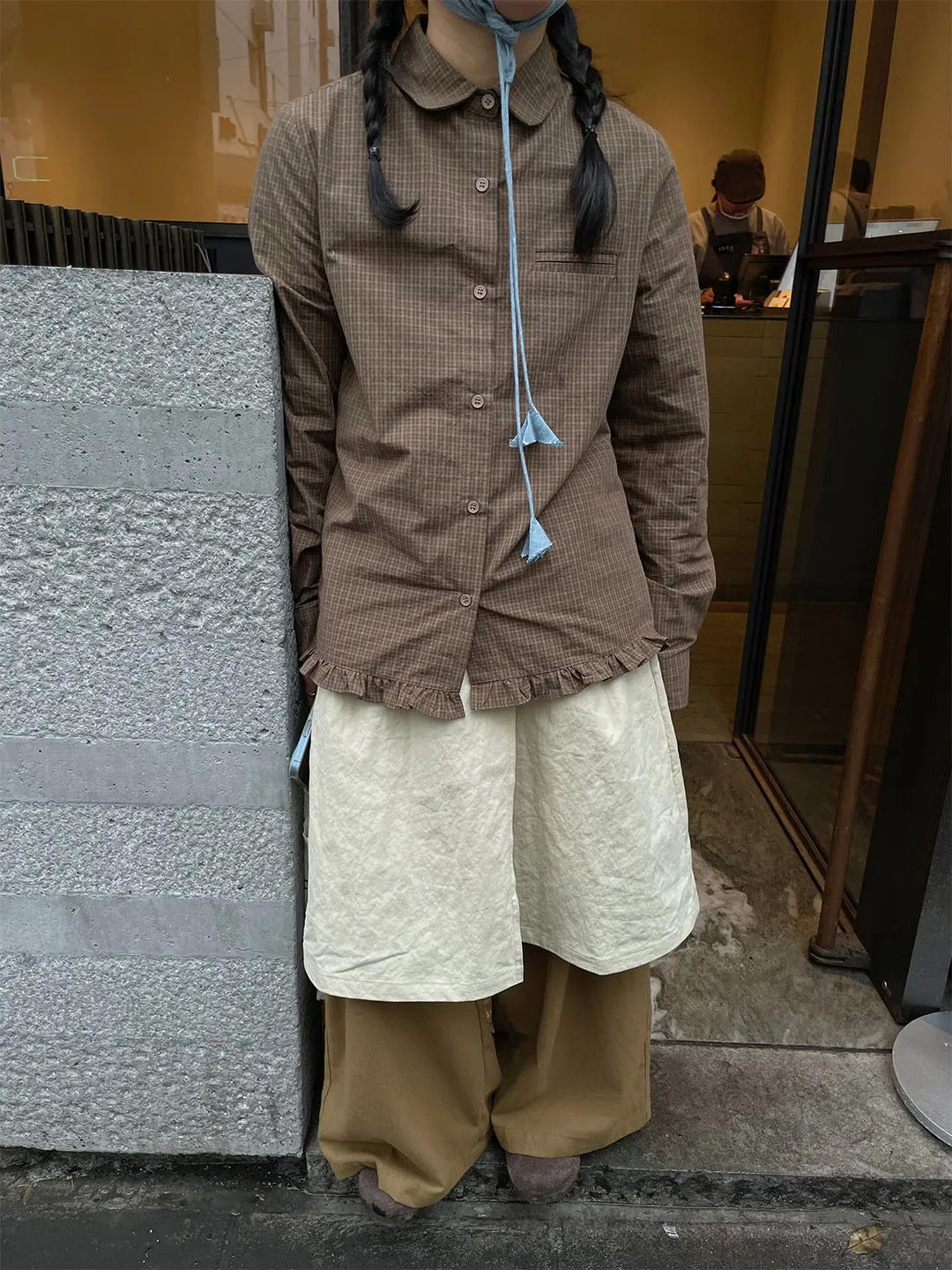 Atmospheric Vintage Japanese Style Half Skirt Can Be Worn Single Or Layered Slimming Versatile Midi Skirt for Women