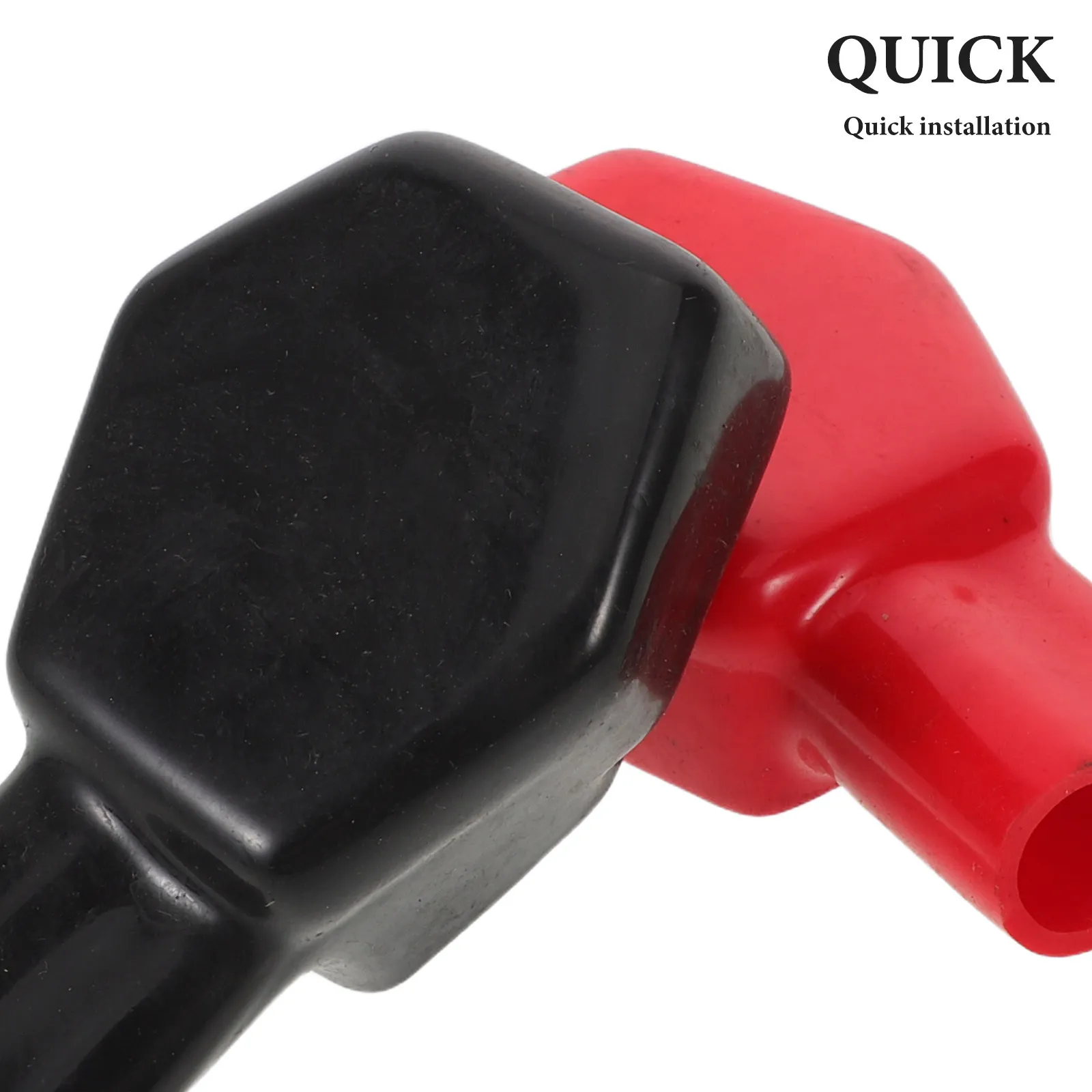 1Pair Battery Terminal Cover Protector Insulation Caps Dustproof Fire Resistant for Car Truck Motorcycle Automotive Battery