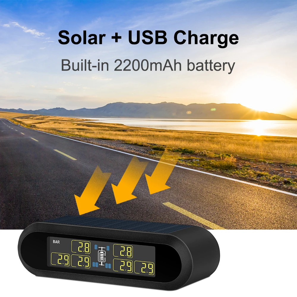 Katup Sensor Ban Android Nirkabel Universal Kualitas Tinggi Tpms Sistem Tekanan Ban Truk Tpms Truk