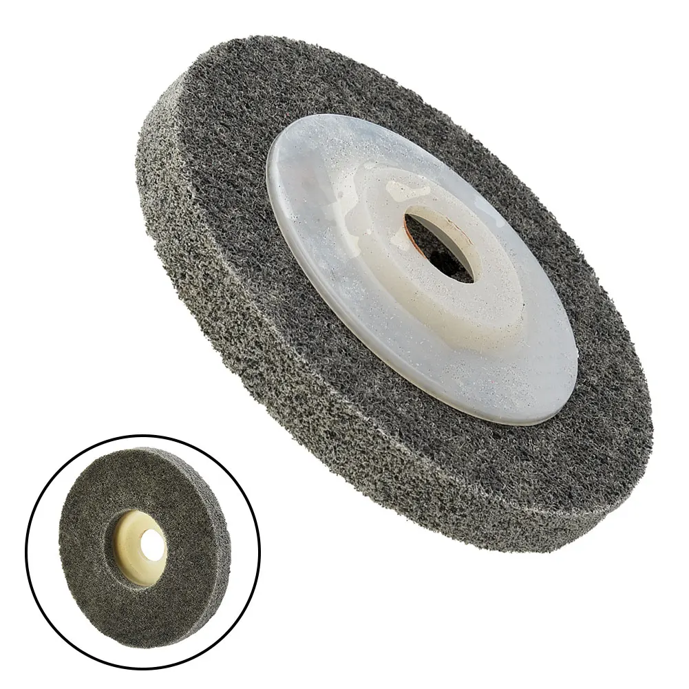 Dark Gray Abrasive Flap Angle Grinder Ferramenta, Metal, madeira, Nylon Fibra de polimento, lustrando Roda, 1Pc Parte