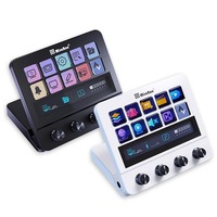 Mbox N4 Stream Deck Adjustable Stand Visual Macro Keyboard with Touch Strip 10-Key Quad-Dial Dual USB-C USB-A Custom Keyboard