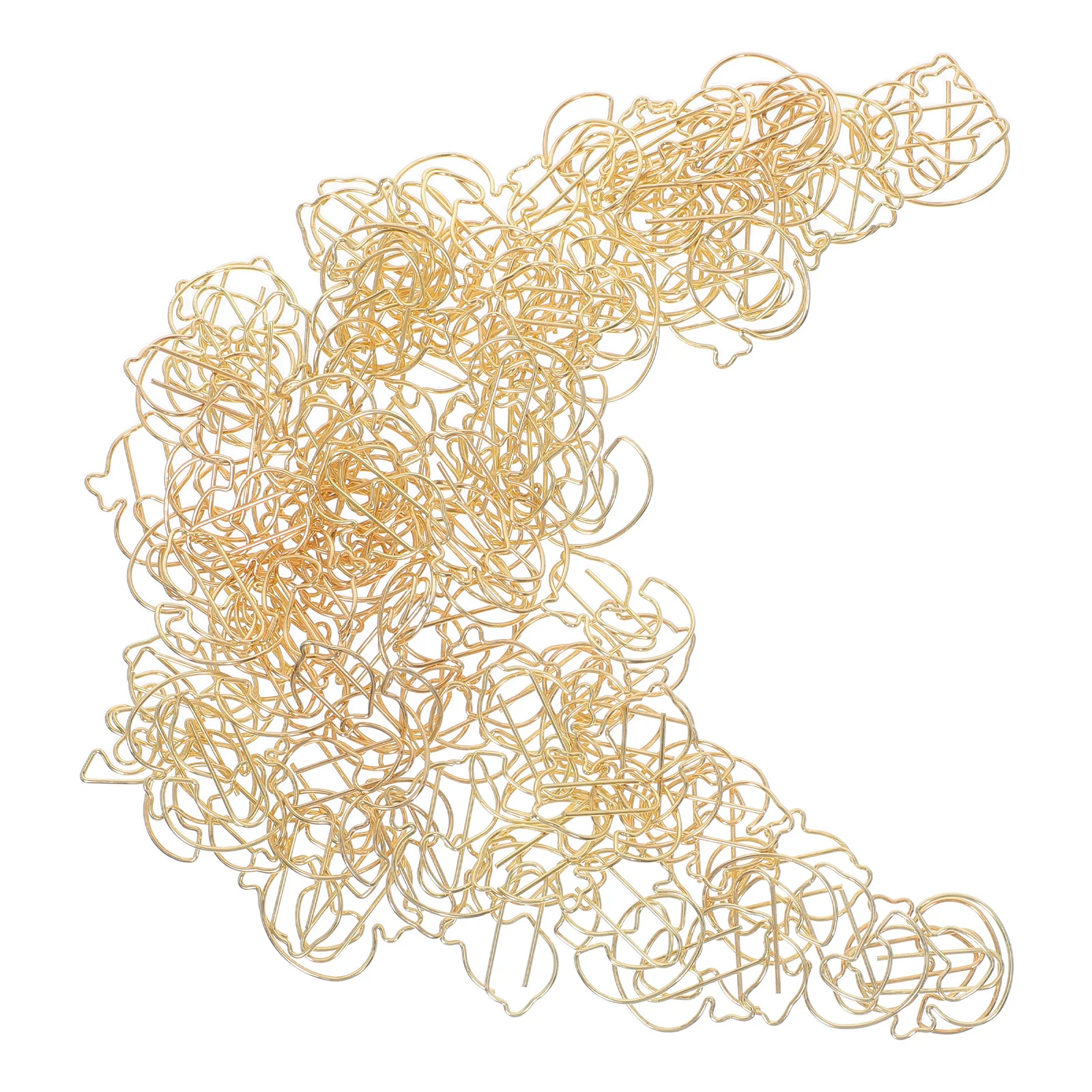 

100Pcs Duck Shaped Metal Paper Clips Cartoon Cute Office School Animal Bookmarks Document Clips Lovely Paper Clip