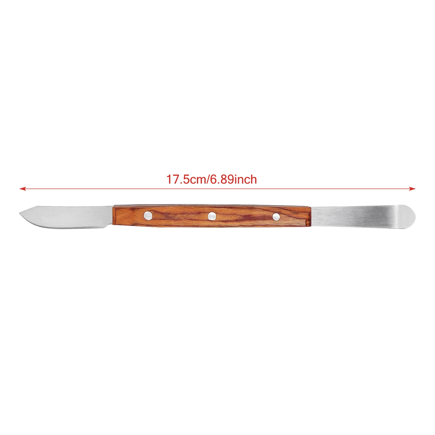 JOLANT Dental Spatula Dental Wax Carver Knife Gypsum Wooden Handle Metal Spatula Plaster Mixing Knife Double Ends