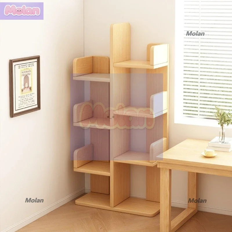 

Bookshelf Floor-to-ceiling shelf Living room integrated wall storage rack Display shelf Home locker Student multi-layer bookcase