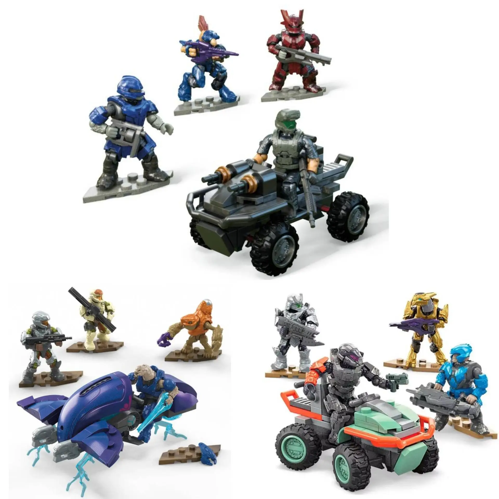 

Mega UNSC Mongoose Outriders Gungoose Gambit Ghost of Requiem Свободная мини-фигурка игрушки