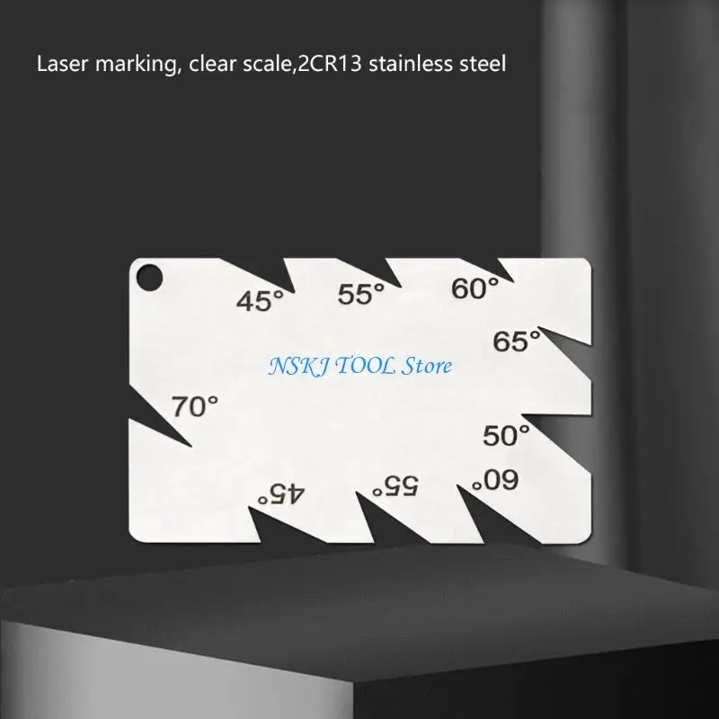L8RC Easy To Read Stainless Steel Valves Angled Ruler Tool For Precise Measurements