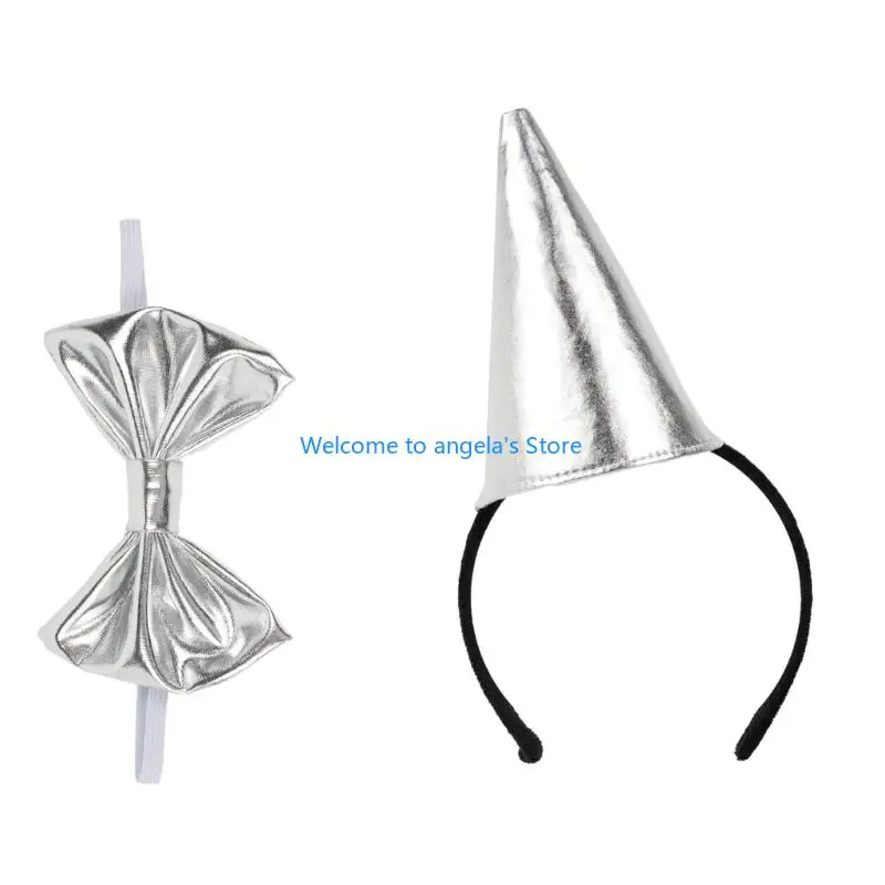 X4yc lata homem chapéu headwear bowtie roleplay acessórios para festas fantasia palco mostrar