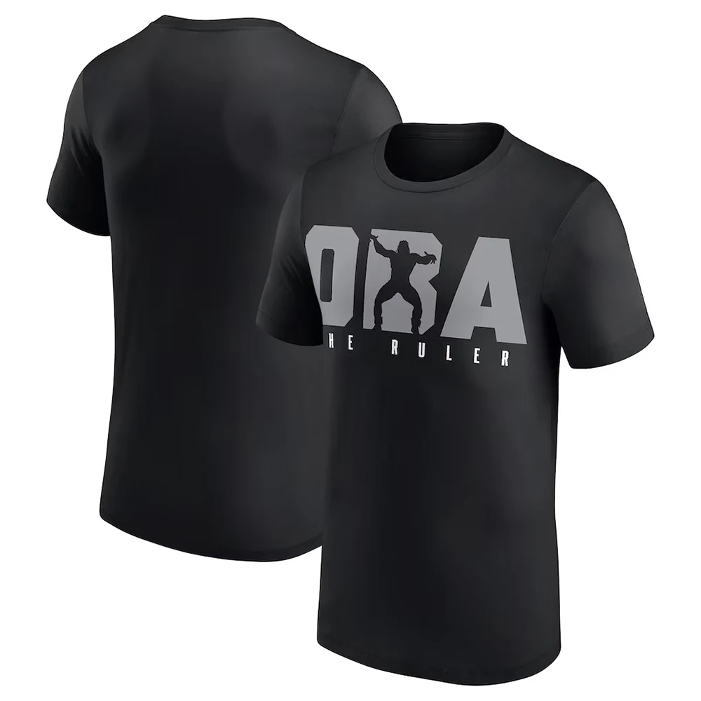Camiseta Masculina Oba Femi Oversized The Ruler com Estampa 3D, Esportiva, de Secagem Rápida, Manga Curta, Casual Diária, Tamanhos Grandes 2026