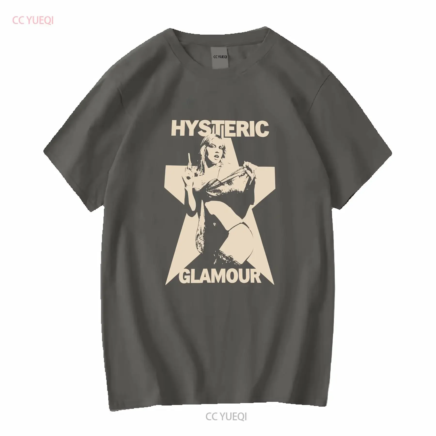 تي شيرت Comdot Yamato Hysteric Glamor His Girl يصعب الحصول على تي شيرت بأكمام طويلة أو قصيرة عتيق مغسول قليلاً ملابس الشارع مريحة