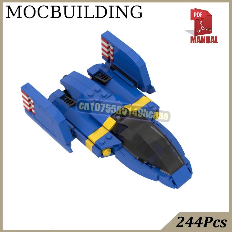 

Retro Supercar Model Airplane MOC Building Blocks sci-fi Racing Car F-zeroed Construction Toys Gift for Boys Girls