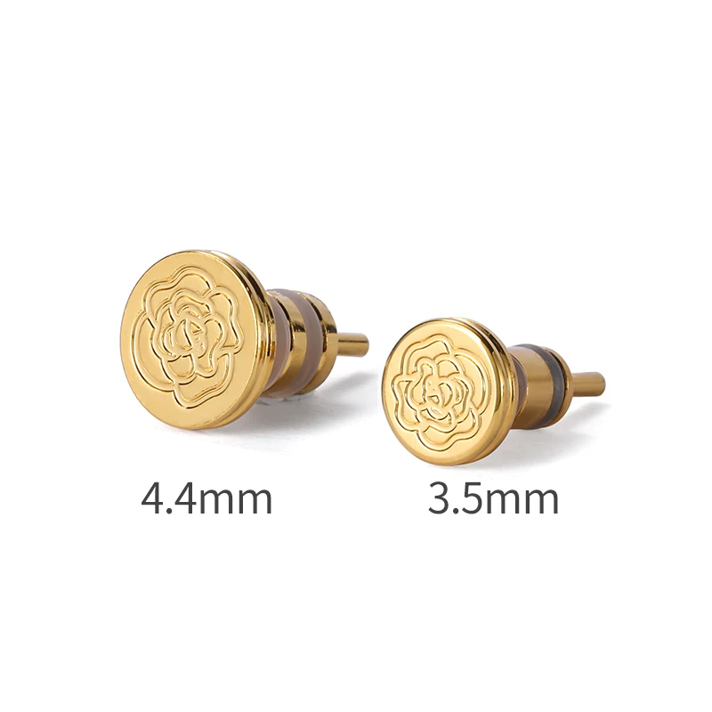 Gold-Plated Brass Dust Plugs Protective Cover for 3.5mm,4.4mm, 6.35mm Jacks - Compatible with Hi-Fi Players, MAC Laptops, Phones