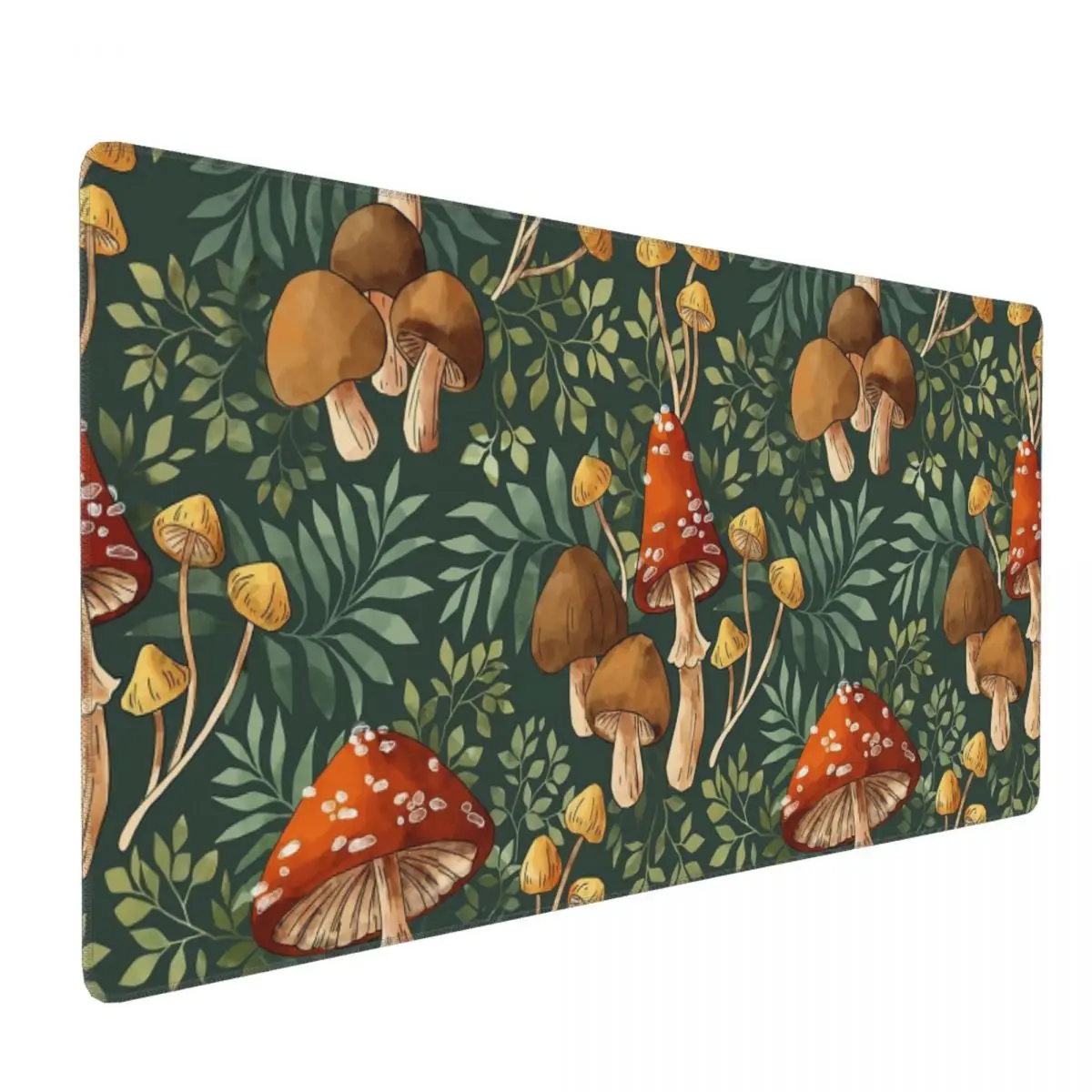 Woodland Mushroom Spray Large Mouse Pad Computer Keyboard Mouse Mat Gamer PC Laptop Desk Mat Office Accessories Table Mats