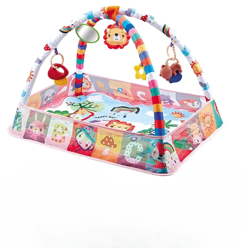 Baby Fitness Frame Crawling Game Blanket Multifunctional Educational Mat Fence Crawling Blanket Infant Rug Enlightenment Toys