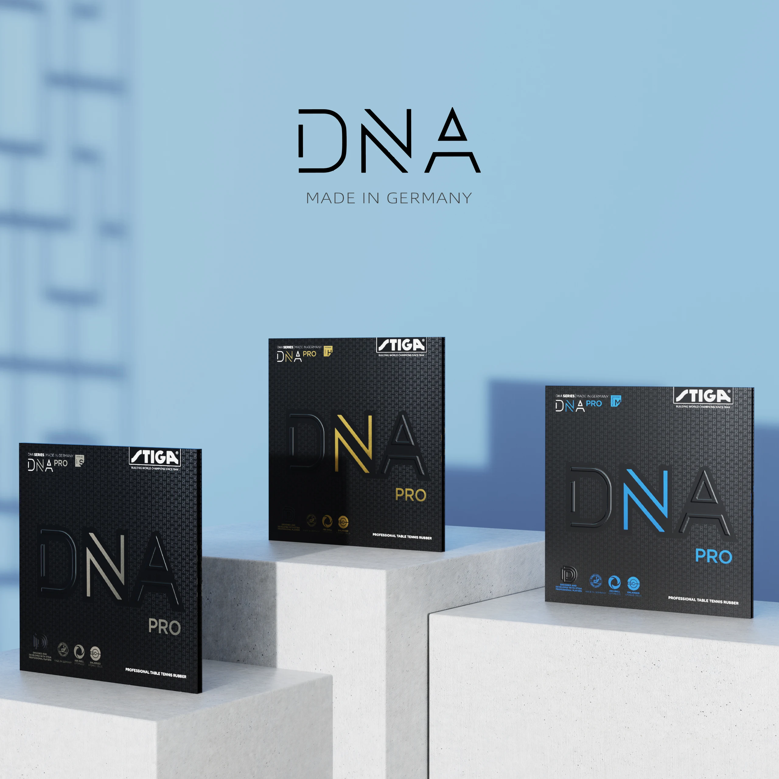 Gumy do tenisa stołowego STIGA DNA PRO H/M/S Pips-in Oryginalna gąbka do ping-ponga STIGA DNA