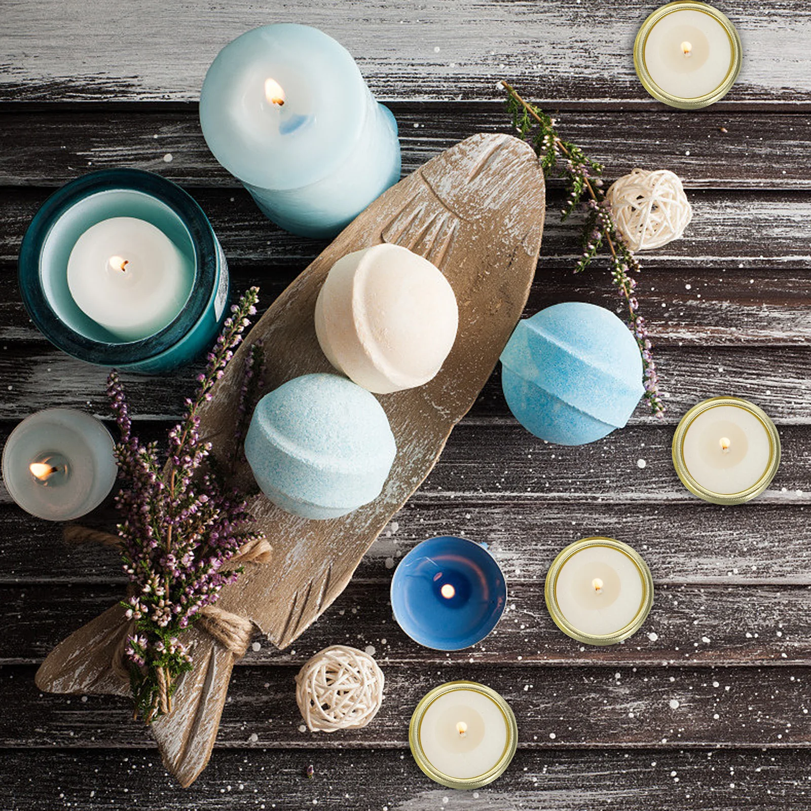 10Pcs Metal Candlesticks Smooth Bottom Home Decor Party Supplies Cup Candlestick Creative Candlestick