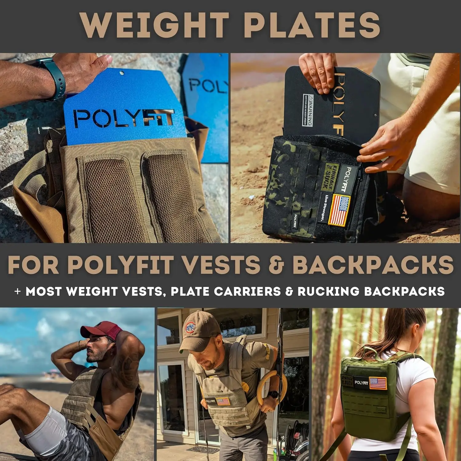 Strength Training - Weighted Plates for Vests, High-Quality Material, Silver Color, Various Weight Pairs