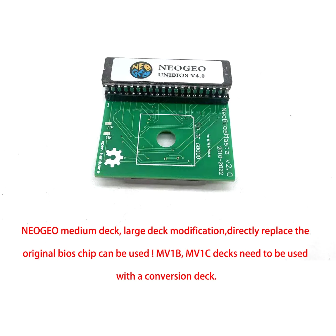 

Unibios 4.0 Patch Neo Geo Multifunction Bios AES MVS Used in MV1FZ/B/C Arcade Machine Accessories Game Motherboard Parts