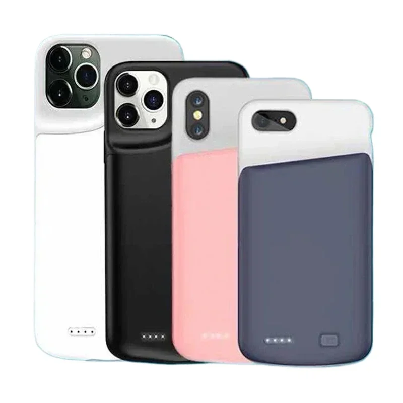 آيفون 13 12 11 برو MaxMini 6 S 7 8 Plus X XS Max XR حافظة شاحن بطارية قوة البنك شحن حافظة 10000mAh مع الصوت