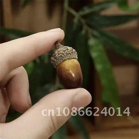 10 Pieces Foam Fake Mini Acorn Oak Nut Simulation Artificial Fruit&Vegetables Ornament Home Decor Wedding Party Decoration