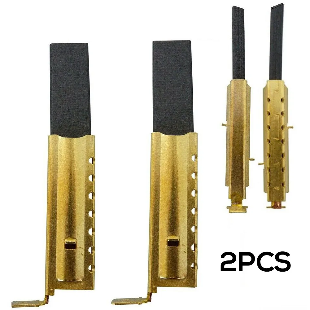2PCS Carbon Brushes Inserts For  Washing Machine Motor WMB61021W WM5100W WKD75125 Washing Machine Motor Carbon Brushes Parts