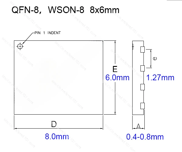 Suitable for Shuofei SP325/328 programmer special burning seat: AM-QFN8-8X6A burning seat