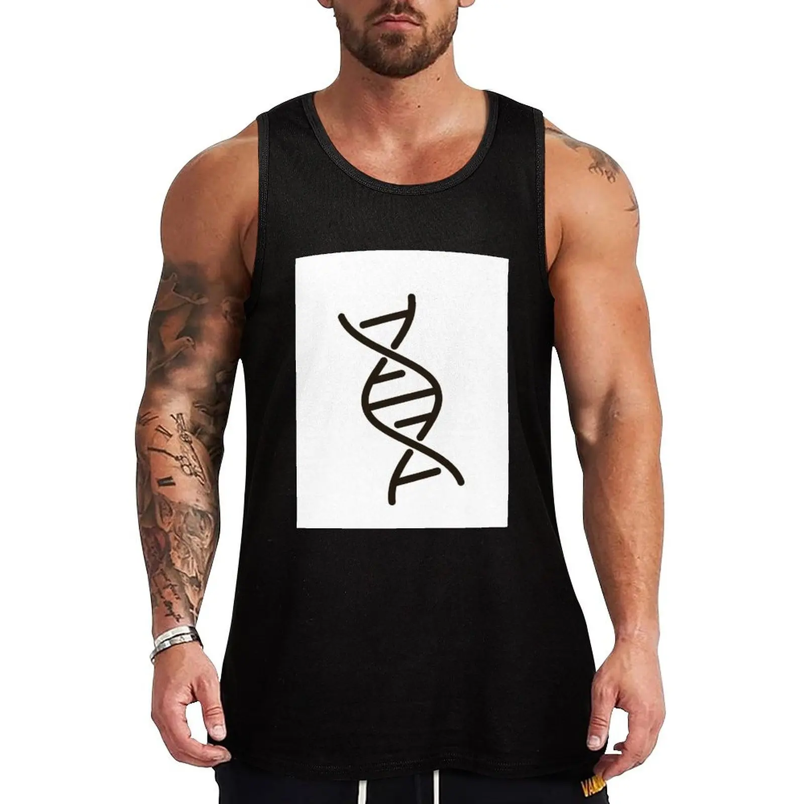 

DNA Genetics Tank Top Summer Casual Sleeveless Top Loose Fit Tank Shirt