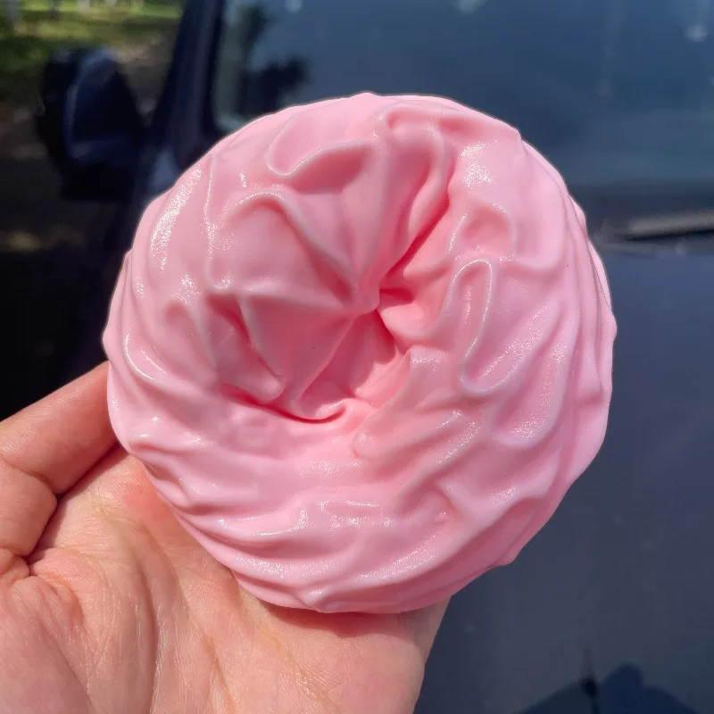 Tabas Squishy Coconut Oil Cream Roll Cake Fidget Toy Soft Cream Roll Portable Squishy Squeeze Stress Relief Anxiety Relief Toy